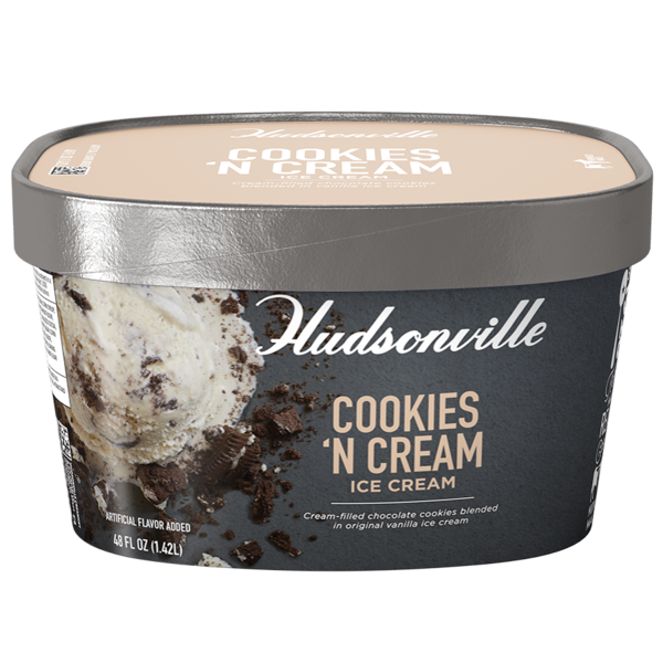 Ice Cream, Gelato & Ice Hudsonville Cookies 'N Cream hero