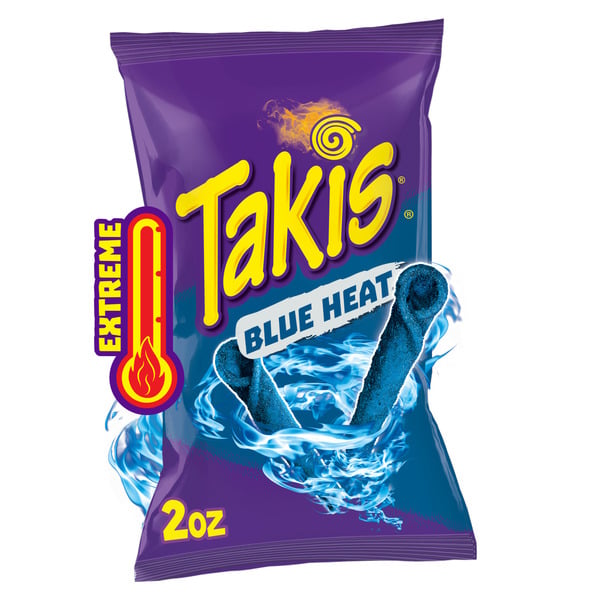 Takis Blue Heat Rolled Tortilla Chips Bag hero