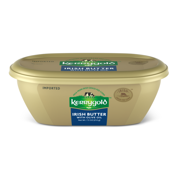 Butter Kerrygold Grass-Fed Pure Irish Butter with Olive Oil Tub, hero