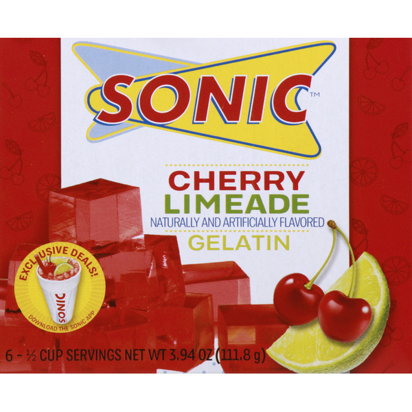 Doughs, Gelatins & Bake Mixes SONIC Gelatin, Cherry Limeade hero