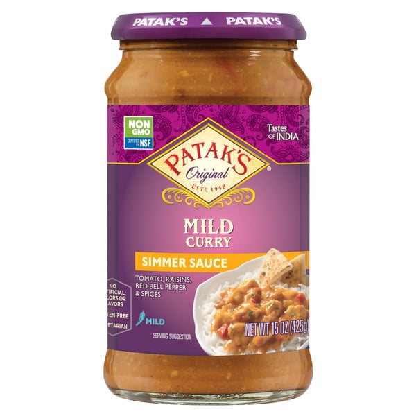 Patak's Mild Curry Indian Simmer Sauce, Mild hero