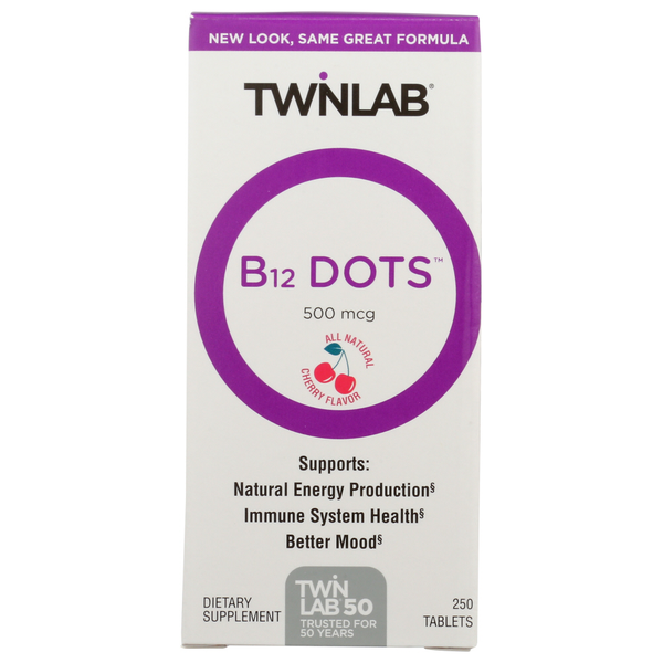 Vitamins & Minerals Twinlab B 12 Dots 500Mcg hero