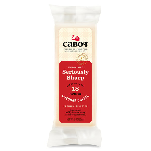 Packaged Cheese Cabot Seriously Sharp Cheddar Cheese hero