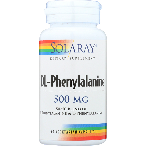 Amino Acids Solaray Dl-Phenylalanine, Free Form hero