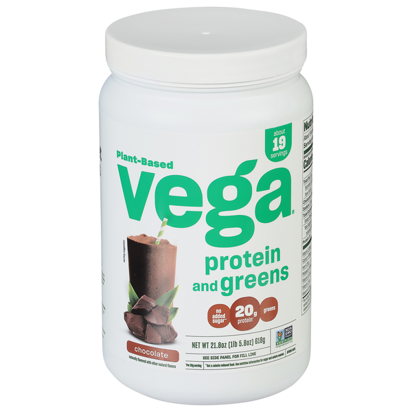 Dietary Supplements Vega Drink Mix, Protein & Greens, Chocolate hero