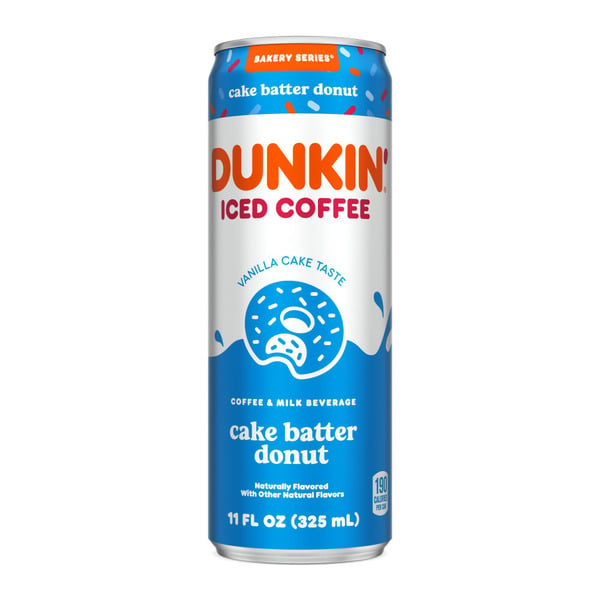 Energy & Sports Drinks Dunkin' Cake Batter Iced Coffee Beverage hero