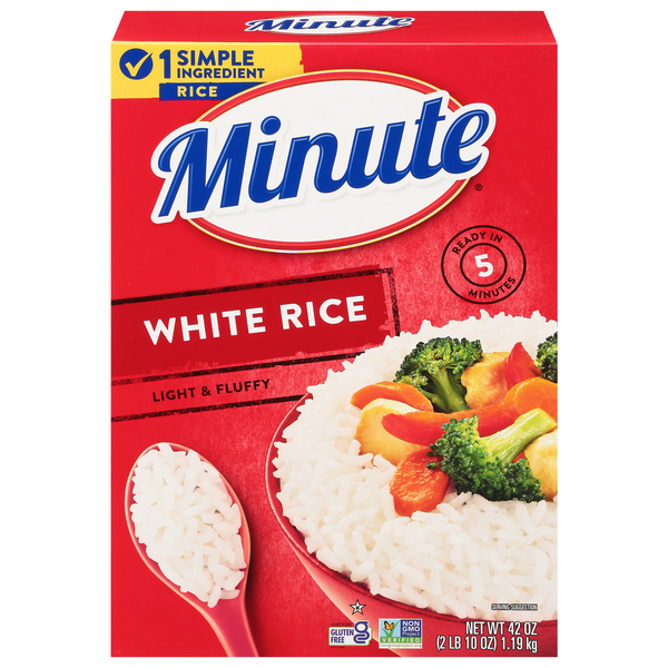 Instant Foods Minute Rice Rice, White, Light & Fluffy hero