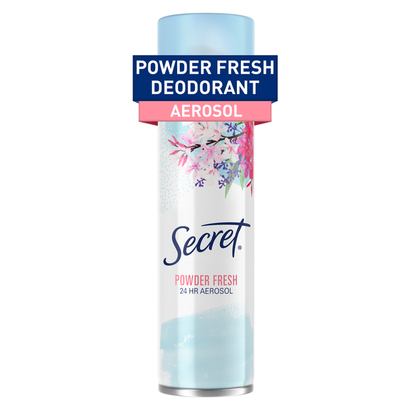 Deodorants Secret Aerosol Antiperspirant and Deodorant, Powder Fresh hero