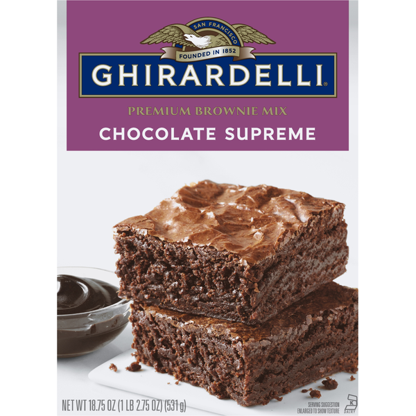 Doughs, Gelatins & Bake Mixes Ghirardelli Chocolate Supreme Premium Brownie Mix hero