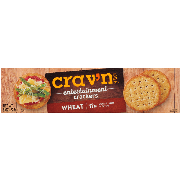 Crav'n Flavor Wheat Entertainment Crackers hero