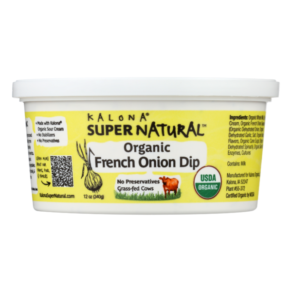 Refrigerated Dressings & Dips Kalona SuperNatural Organic, French Onion Dip hero