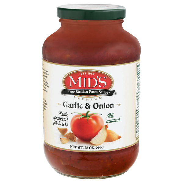 Pasta Sauce MID’S Pasta Sauce, Premium, Garlic & Onion hero