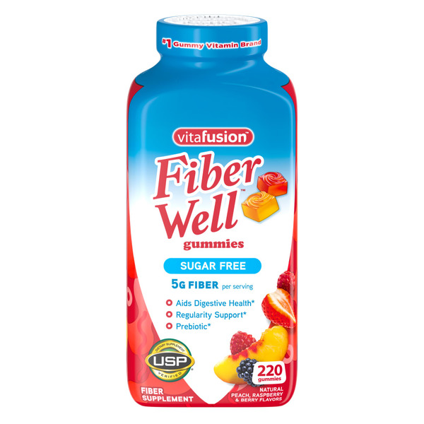 Digestion vitafusion Fiber Well  Sugar Free Gummy Vitamin Supplement hero