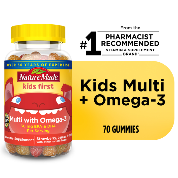 Vitamins & Supplements Nature Made Kids First Multivitamin with Omega-3 Gummies hero