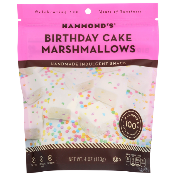 Bakery Desserts Hammond's Candies Handmade Marshmallow Birthday Cake hero