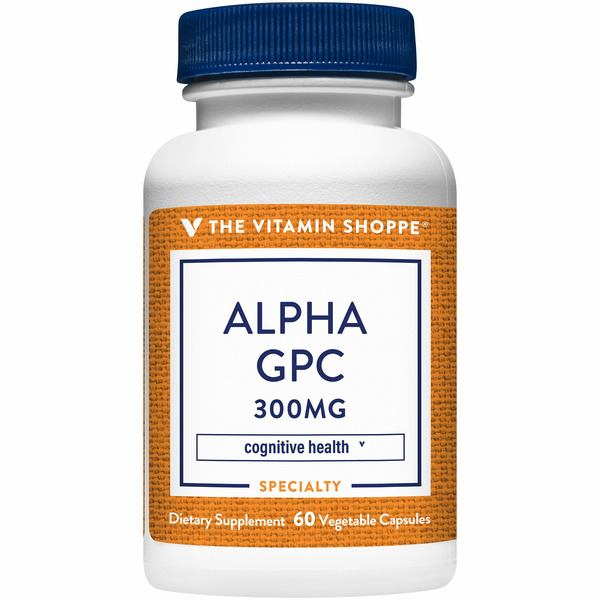 Brain & Memory Support The Vitamin Shoppe Alpha GPC to Support Brain Function - 300 MG (60 Vegetarian Capsules) hero