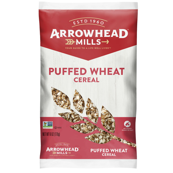 Cereal Arrowhead Mills Puffed Wheat Cereal, Of Cereal hero