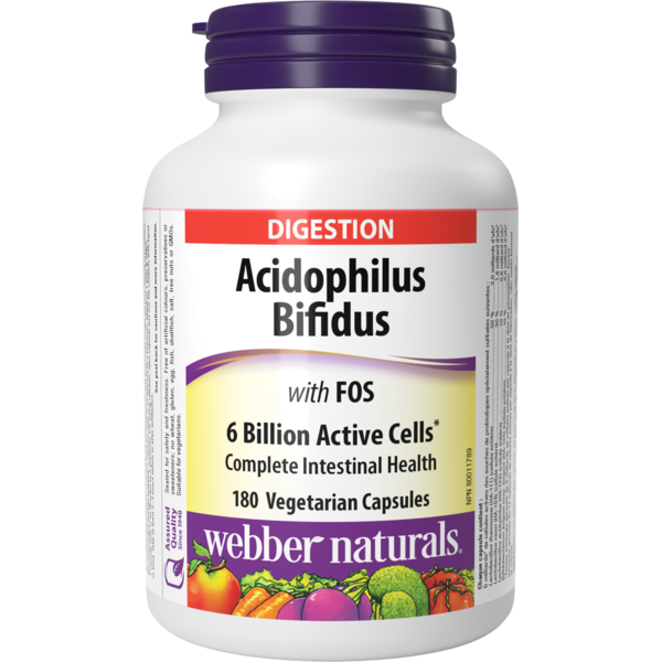 Vitamins & Supplements Webber Naturals Acidophilus Bifidus With Fos 6 Billion Active Cells hero