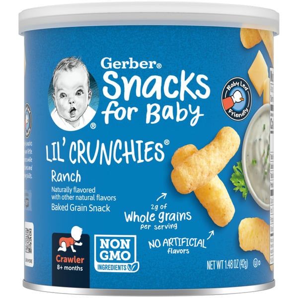 Baby Food & Formula Gerber Baked Corn Snack, Ranch hero