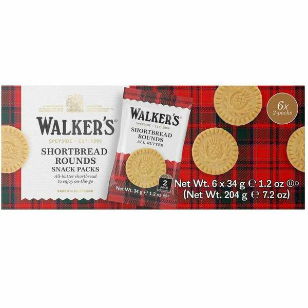 Packaged Cookies Walkers Shortbread Snack Pack Shortbread Rounds hero