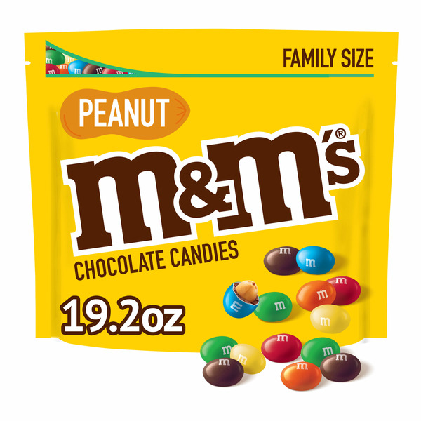 Candy & Chocolate M&M's Peanut Milk Chocolate Candy Family Size hero