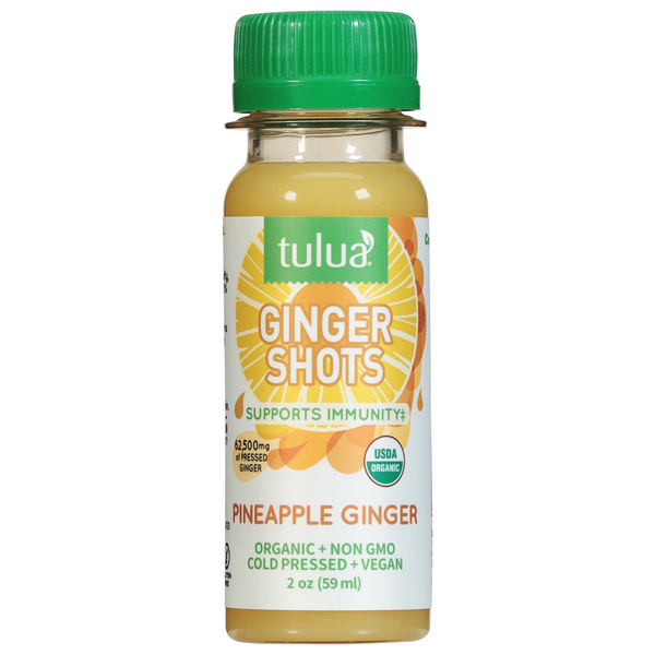 Juice & Nectars Tulua Ginger Shots, Pineapple Ginger hero