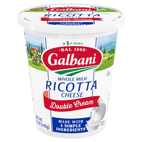 Packaged Cheese Galbani Double Cream Ricotta hero