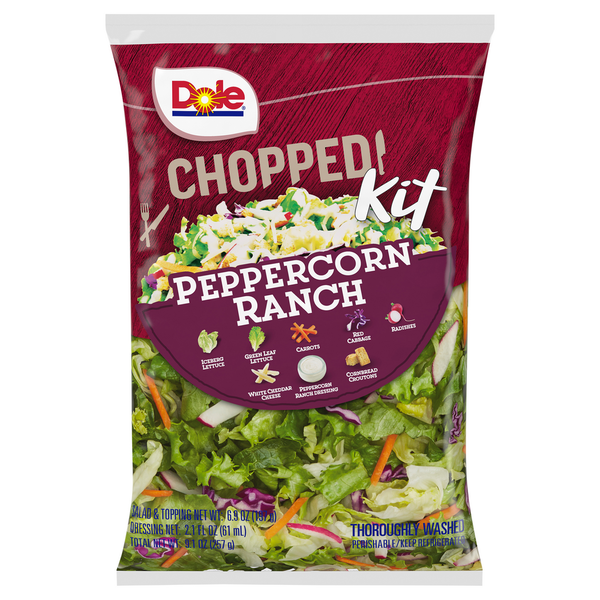 Packaged Vegetables & Fruits Dole Chopped Kit, Peppercorn Ranch hero