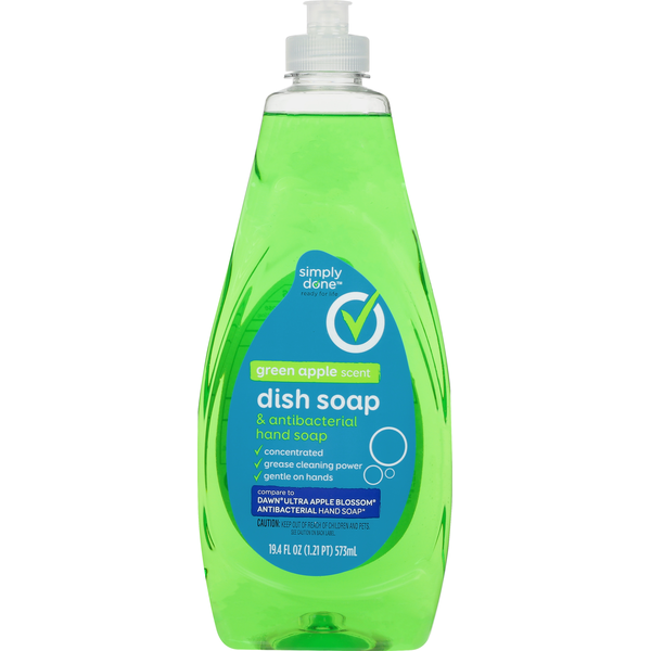 Dish Detergents Simply Done Dish Soap & Hand Soap, Green Apple Scent hero