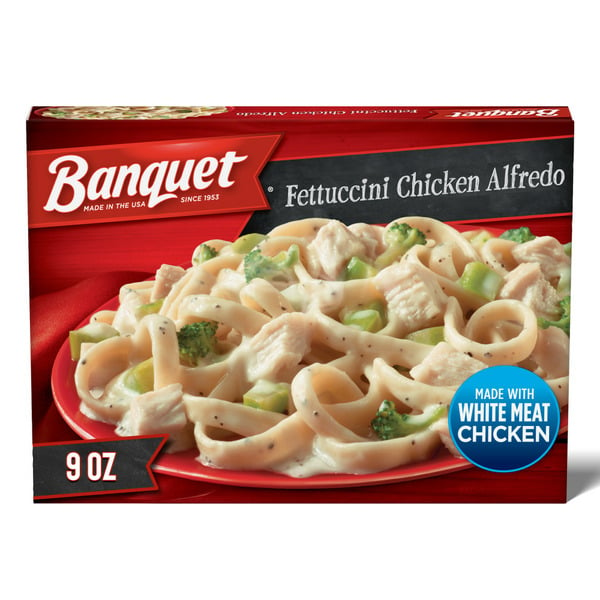 Frozen Meals Banquet Fettuccini Chicken Alfredo, Frozen Meal hero