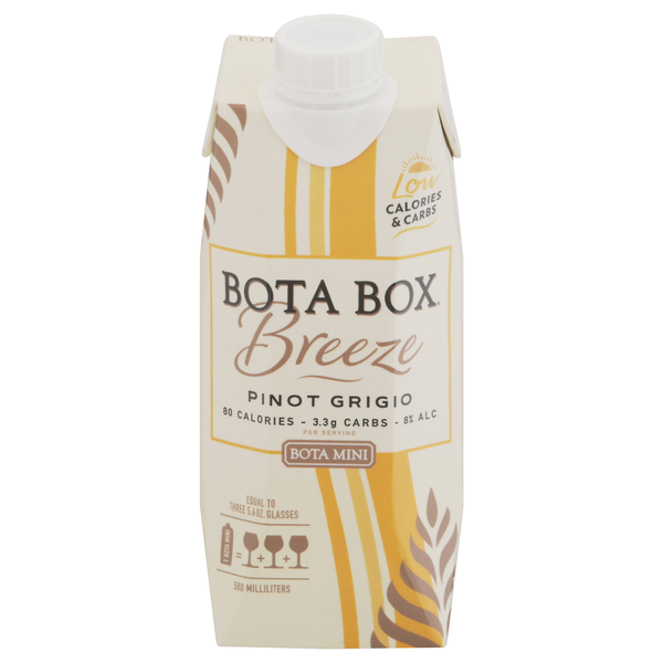 White Wines Bota Box Pinot Grigio, Bota Mini, California hero