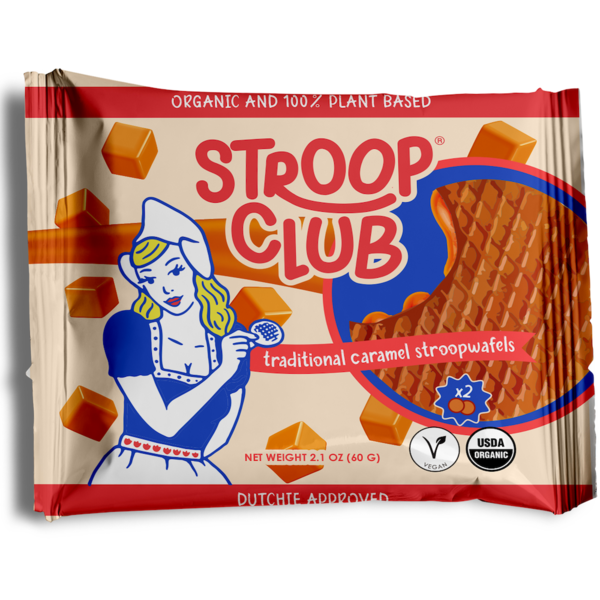 Cookies & Cakes Stroop Club Traditional caramel organic and plant based stroopwafels hero