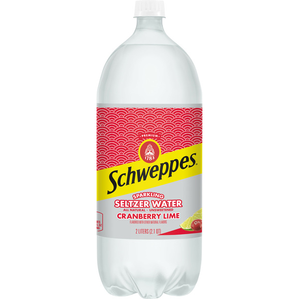 Juice & Nectars Schweppes Cranberry Lime Sparkling Seltzer Water hero