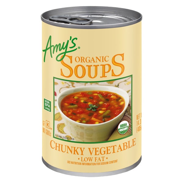 Soup, Broth & Bouillon Amy's Kitchen Chunky Vegetable Soup hero