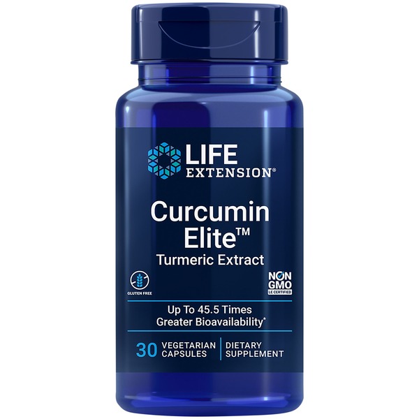 Herbs T-Z Life Extension Curcumin Elite Turmeric Extract Up To 45.5 Times Greater Bioavailability Dietary Supplement Vegetarian Capsules hero