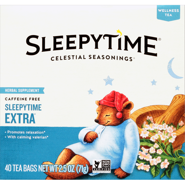 Tea Bags and Mixes Celestial Seasonings Wellness Tea, Caffeine Free, Tea Bags hero