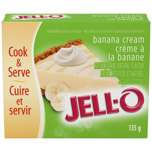 Doughs, Gelatins & Bake Mixes Jell-O Banana Cream Instant Pudding and Pie Filling hero