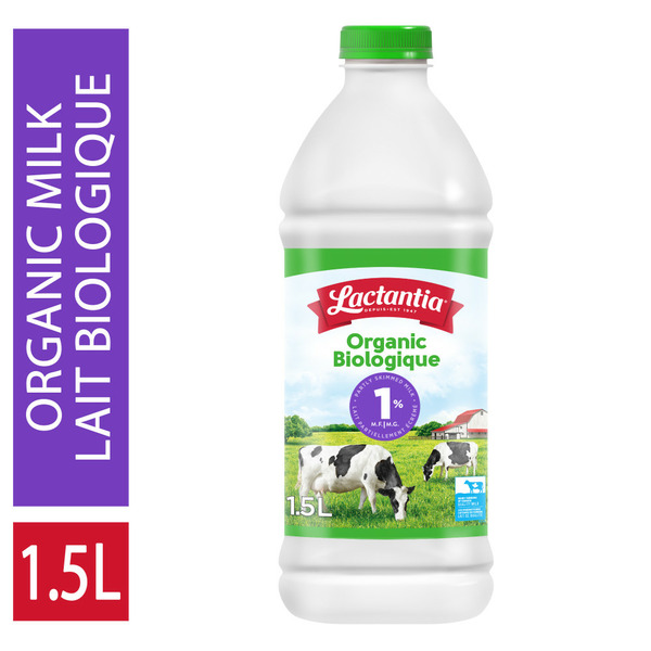 Natural Value Lactantia Milk Organic 1% Partly Skimmed hero