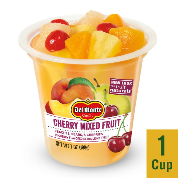 Canned Fruit & Applesauce Del Monte Cherry Mixed FRUIT CUP Snacks hero