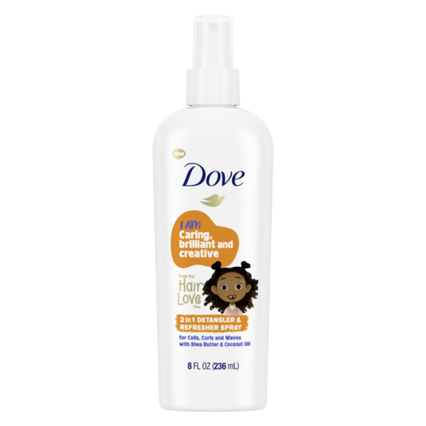 Beauty Dove 2-In-1 Detangler & Refresher Spray Hair Love hero