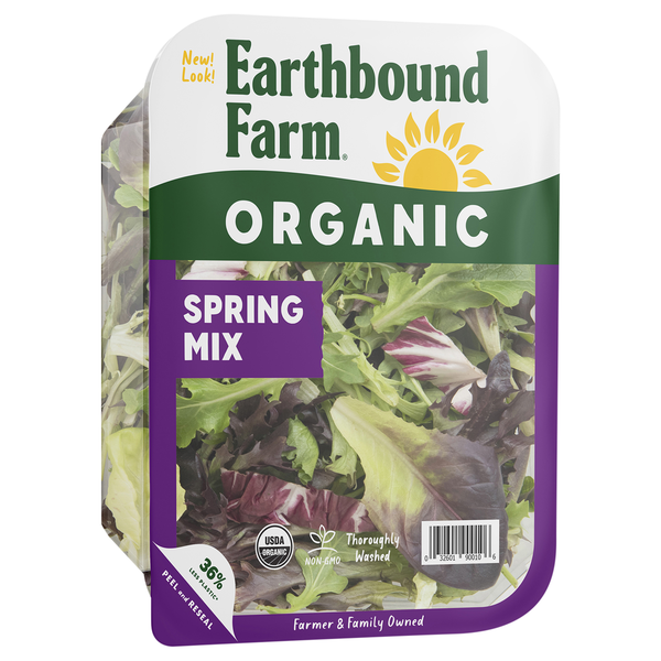 Lettuce, Salad & Leafy Greens Earthbound Farm Spring Mix, Organic hero