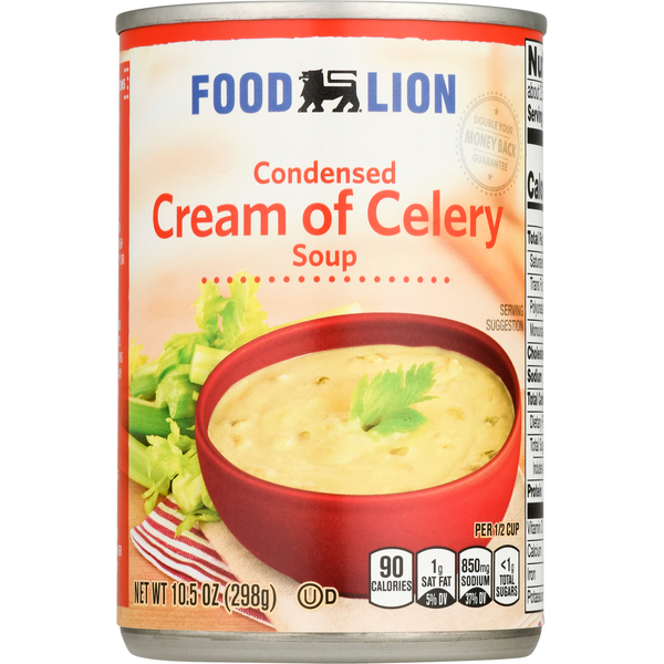 Soup, Broth & Bouillon Food Lion Condensed Soup, Cream of Celery hero