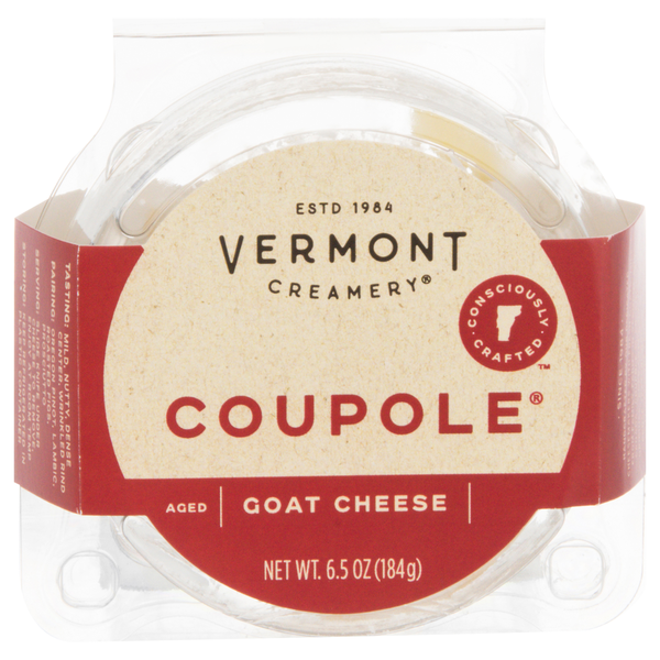 Specialty Cheeses Vermont Creamery Goat Cheese, Coupole hero