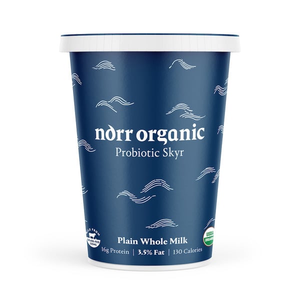 Yogurt Norr Organic Probiotic Skyr Yogurt Whole Milk, Plain hero