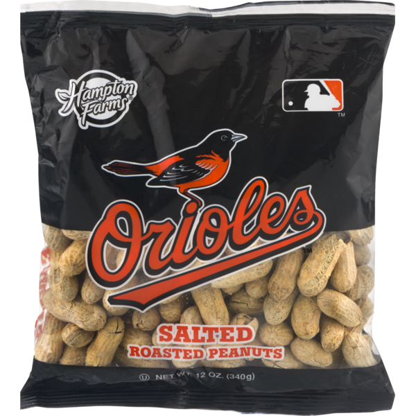 Nuts, Seeds & Dried Fruit Hampton Farms Orioles Peanuts, Salted & Roasted hero