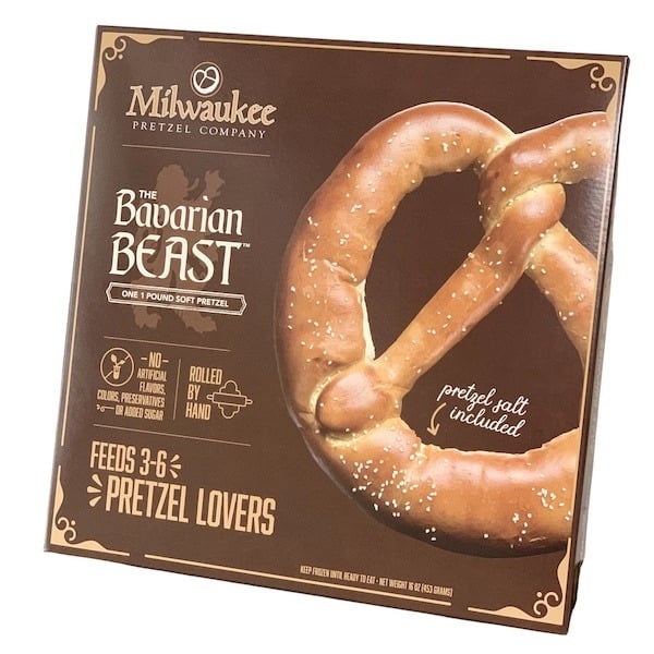 Chips & Pretzels Milwaukee Pretzel Company The Bavarian Beast 1lb Soft Pretzel hero