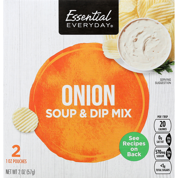 Soup, Broth & Bouillon Essential Everyday Soup & Dip Mix, Onion hero