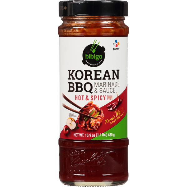 Asian Foods Bibigo BBQ Sauce Hot and Spicy hero