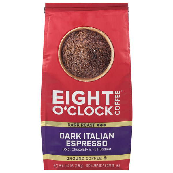 Coffee Eight O’Clock Coffee, Ground, Dark, Dark Italian Espresso hero