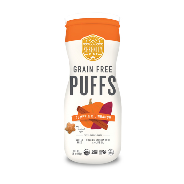 Crackers Serenity Kids Grain Free Puffs, Pumpkin & Cinnamon hero